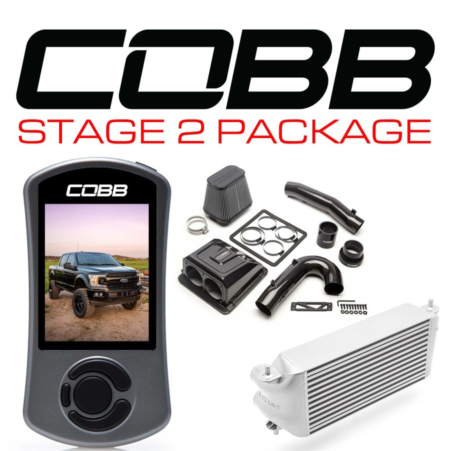 Stage Package COBB Tuning | Ford Stage 2 Redline Carbon Fiber Power Package Silver (Factory Location Intercooler) F-150 Ecoboost 3.5L 2020