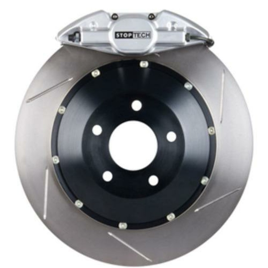 Brakes COBB Tuning | Stoptech St-22 Big Brake Kit Rear 345Mm Silver Slotted Rotors Subaru Sti 2005-2014