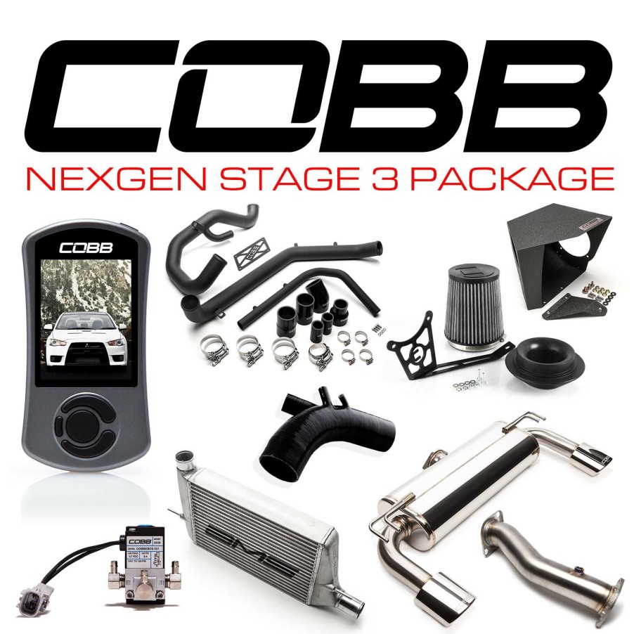 Stage Package COBB Tuning | Mitsubishi Nexgen Stage 3 Power Package (Oval Tip) Evo X 2008-2015 Stealth Black