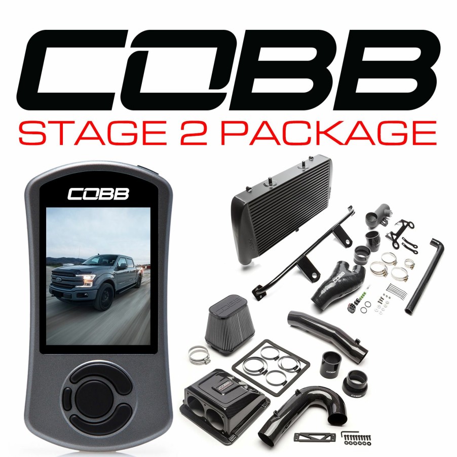 Stage Package COBB Tuning | Ford Stage 2 Redline Carbon Fiber Power Package With Tcm Black F-150 Ecoboost 3.5L 2017-2019