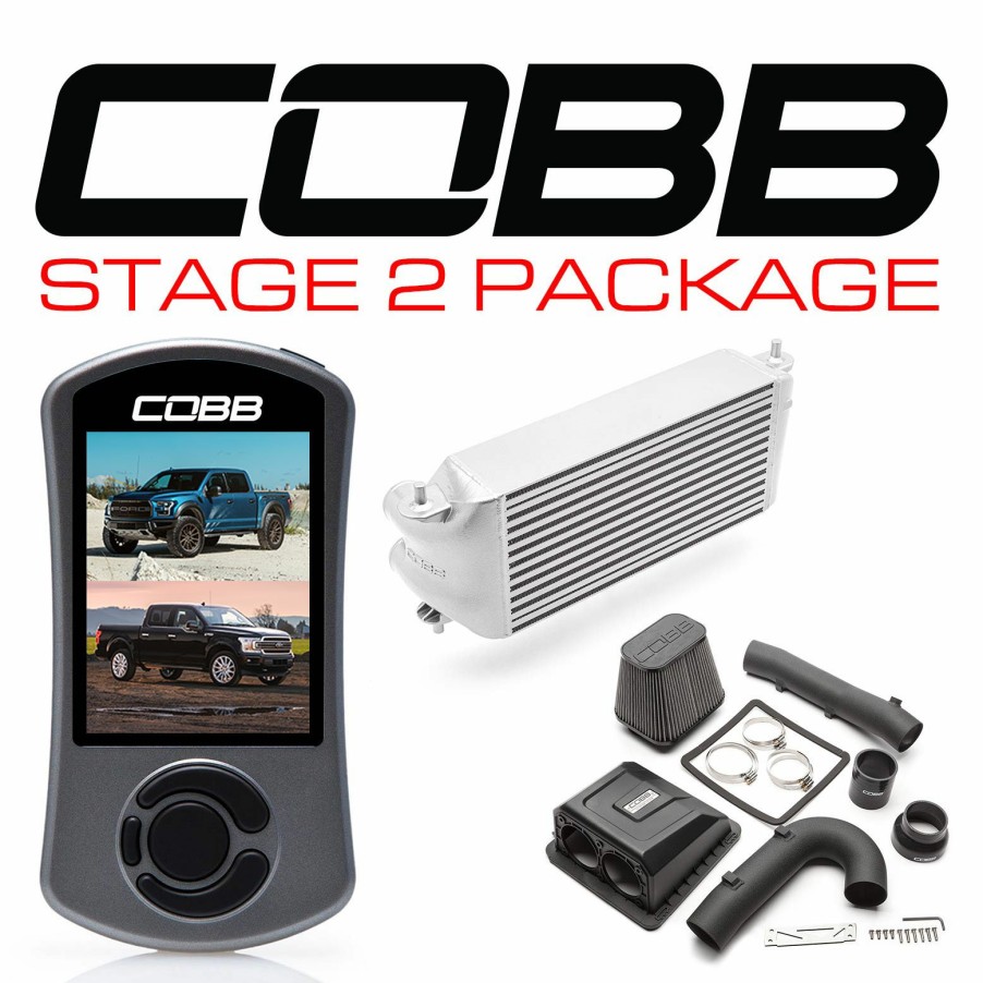 Stage Package COBB Tuning | Ford Stage 2 Power Package Silver (Factory Location Intercooler) With Tcm F-150 Ecoboost Raptor / Limited