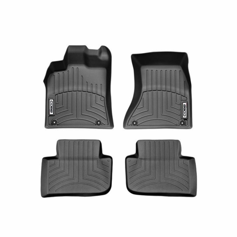 Interior COBB Tuning | Cobb X Weathertech Floorliner And Rear Floorliner Set Porsche Macan S / Turbo / Gts 2015-2021