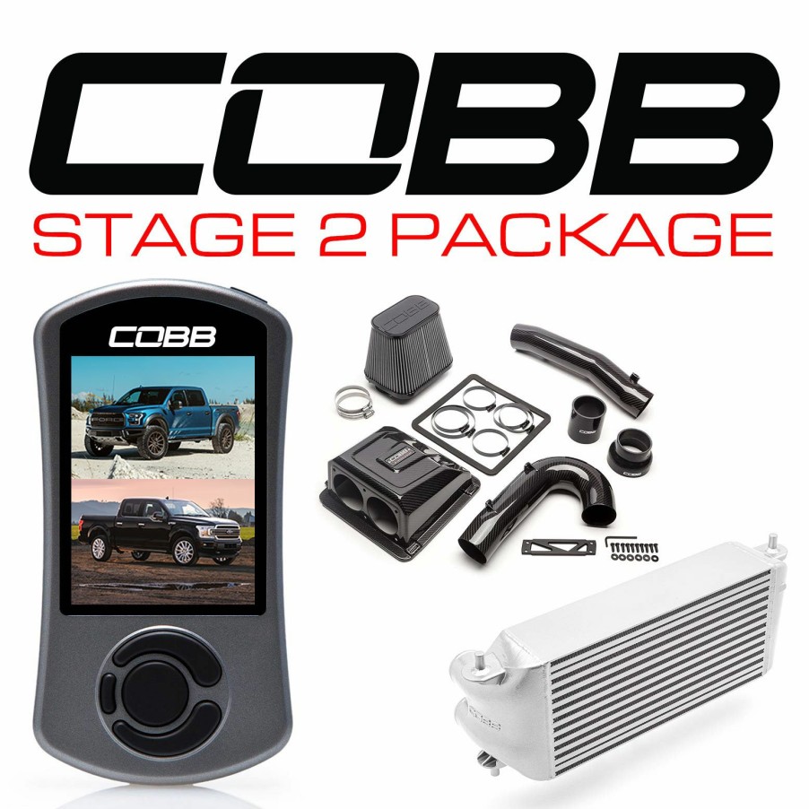 Stage Package COBB Tuning | Ford Stage 2 Redline Carbon Fiber Power Package Silver (Factory Location Intercooler) F-150 Ecoboost Raptor / Limited