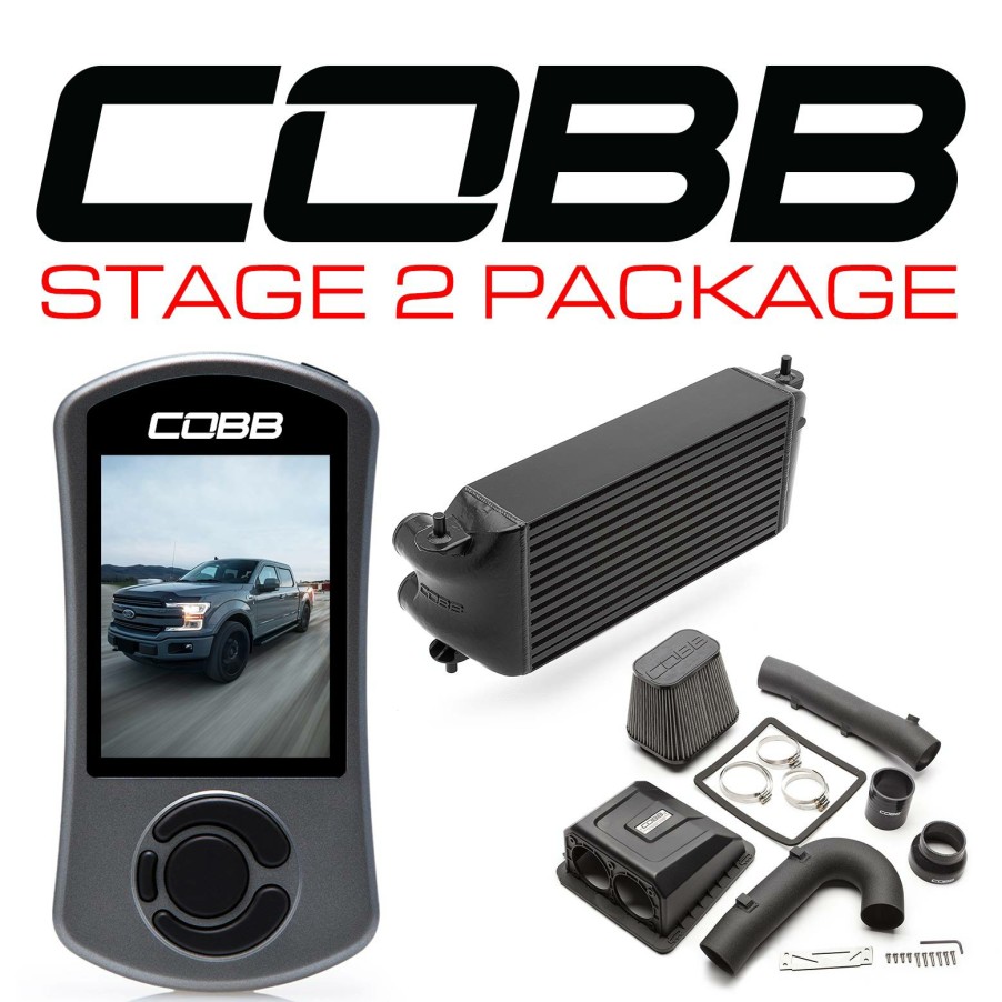 Stage Package COBB Tuning | Ford Stage 2 Power Package Black (Factory Location Intercooler) With Tcm F-150 Ecoboost 3.5L 2017-2019