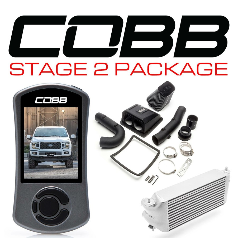 Stage Package COBB Tuning | Ford Stage 2 Power Package Silver (Factory Location Intercooler) F-150 2.7L 2018-2020