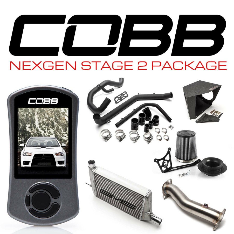 Stage Package COBB Tuning | Mitsubishi Nexgen Stage 2 Power Package Evo X 2008-2015 Stealth Black