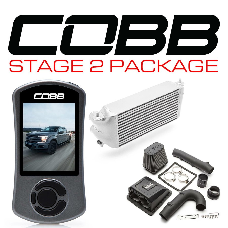 Stage Package COBB Tuning | Ford Stage 2 Power Package Silver (Factory Location Intercooler) With Tcm F-150 Ecoboost 3.5L 2017-2019