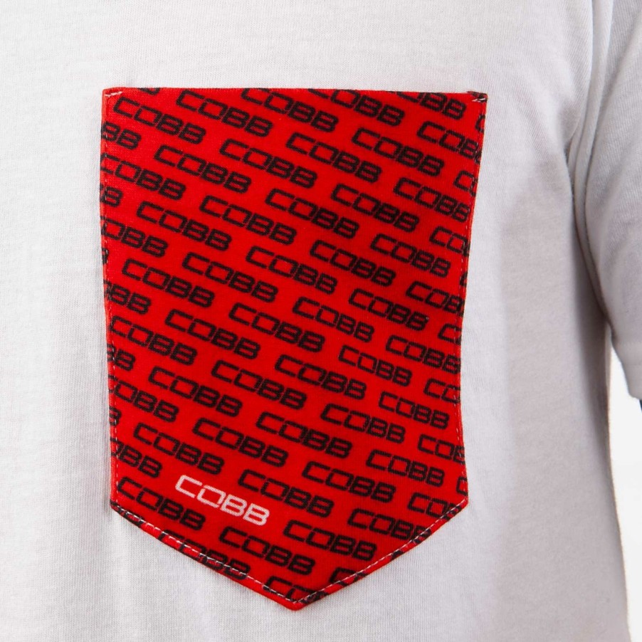 Apparel COBB Tuning | Cobb Tuning Logo White Pocket T-Shirt