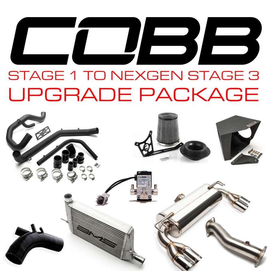 Stage Package COBB Tuning | Mitsubishi Stage 1 To Nexgen Stage 3 Power Package Upgrade (Quad Tip) Evo X 2008-2015 Stealth Black