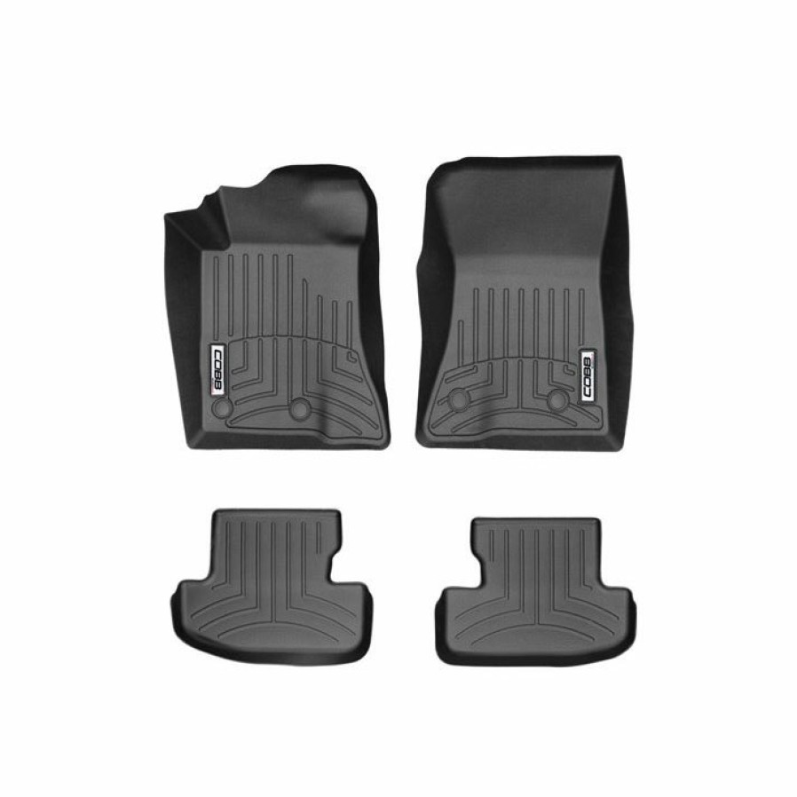 Interior COBB Tuning | Cobb X Weathertech Floorliner And Rear Floorliner Set For Ford Mustang 2015+