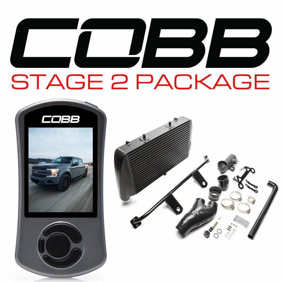 Stage Package COBB Tuning | Ford Stage 2 Power Package Black (No Intake) With Tcm F-150 Ecoboost 3.5L 2017-2019