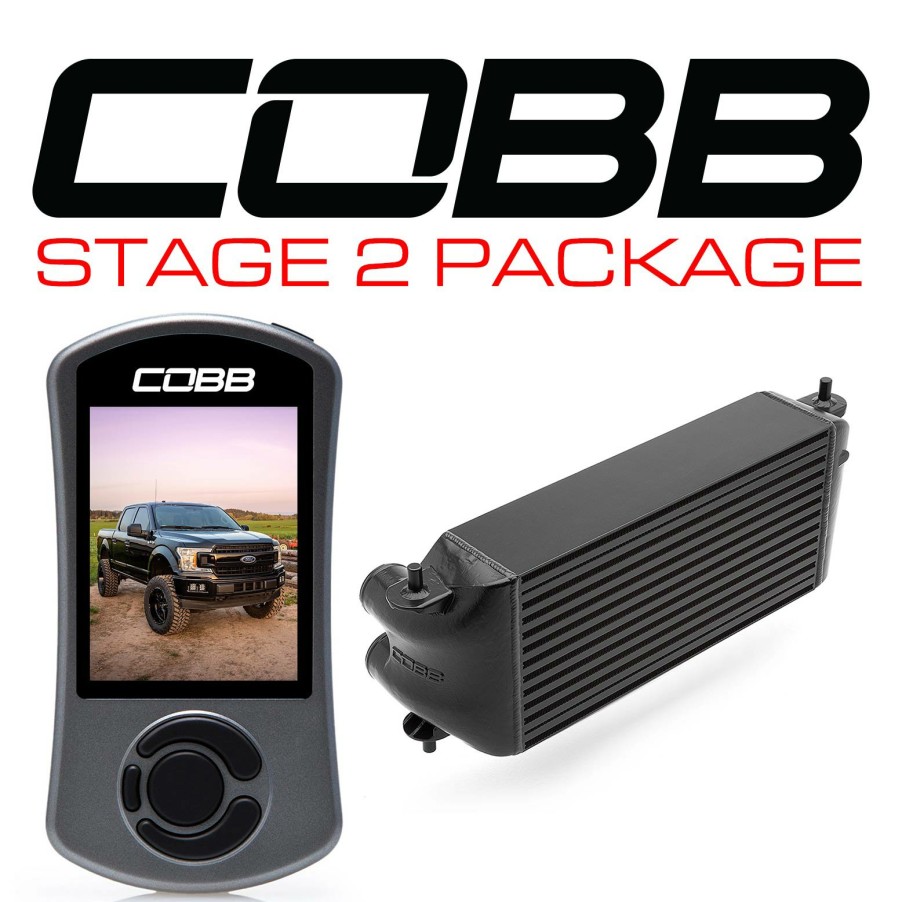 Stage Package COBB Tuning | Ford Stage 2 Power Package Black (Factory Location Intercooler, No Intake) F-150 Ecoboost 3.5L 2020