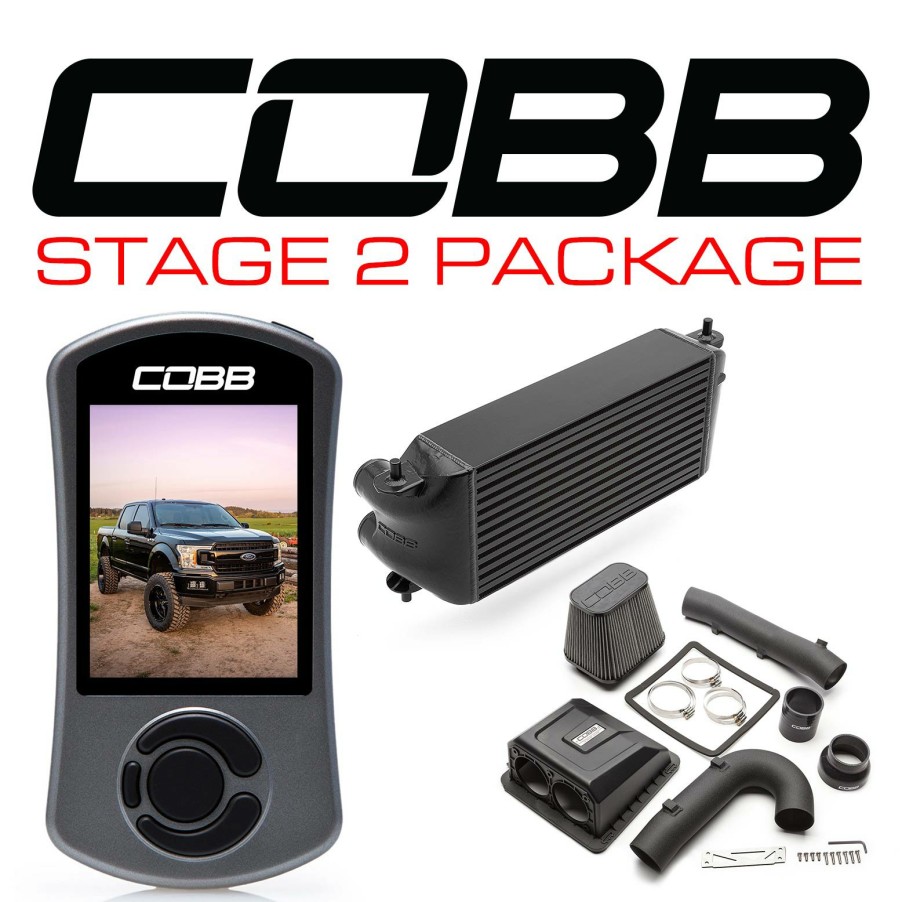 Stage Package COBB Tuning | Ford Stage 2 Power Package Black (Factory Location Intercooler) F-150 Ecoboost 3.5L 2020