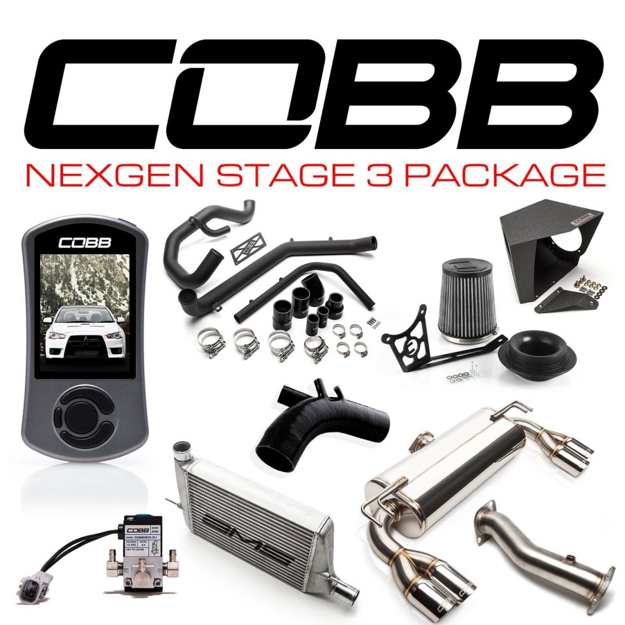 Stage Package COBB Tuning | Mitsubishi Nexgen Stage 3 Power Package (Quad Tip) Evo X 2008-2015 Stealth Black