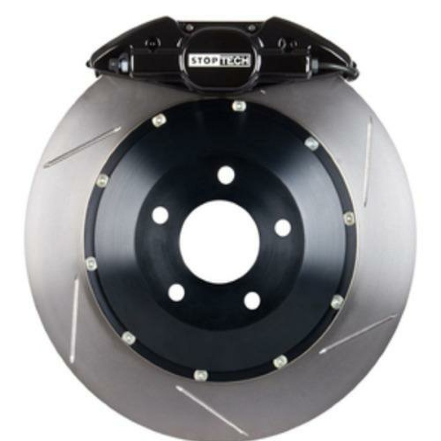 Brakes COBB Tuning | Stoptech St-22 Big Brake Kit Rear 345Mm Black Slotted Rotors Subaru Sti 2005-2014