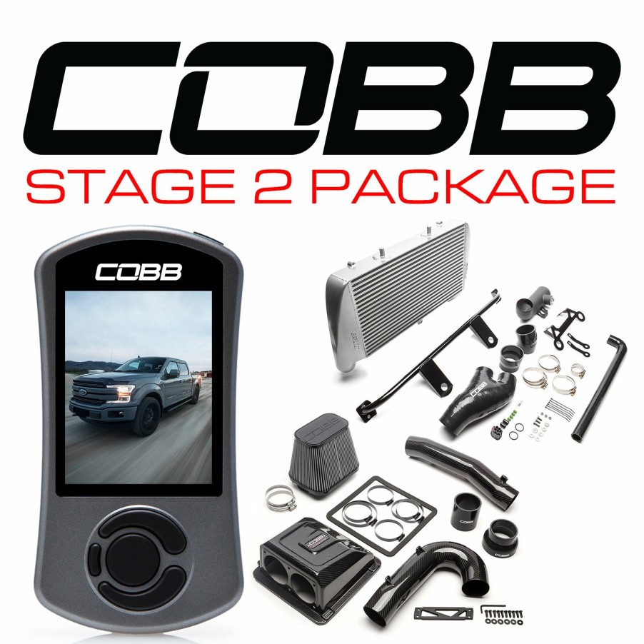 Stage Package COBB Tuning | Ford Stage 2 Redline Carbon Fiber Power Package Silver With Tcm F-150 Ecoboost 3.5L 2017-2019