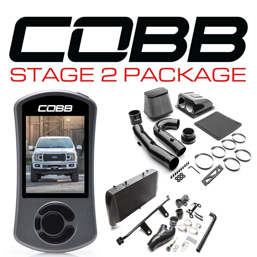 Stage Package COBB Tuning | Ford Stage 2 Redline Carbon Fiber Power Package Black F-150 2.7L 2018-2020