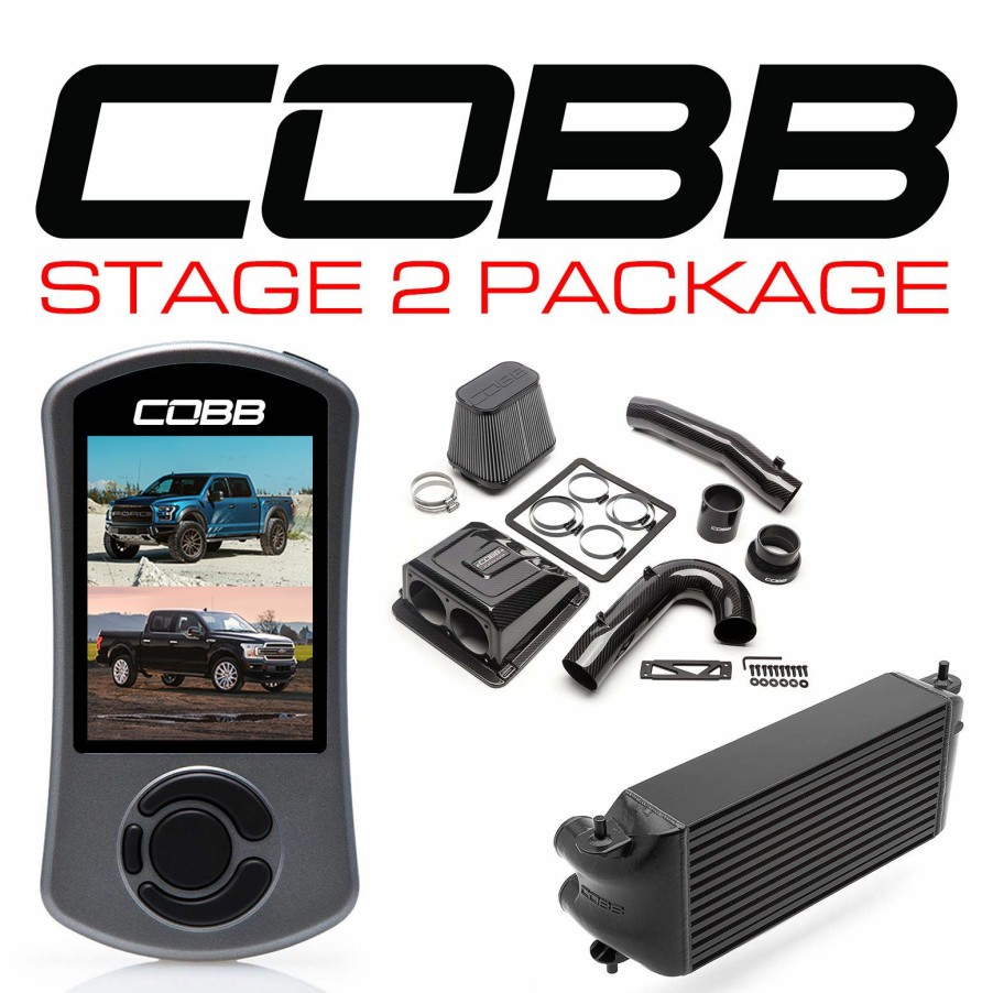 Stage Package COBB Tuning | Ford Stage 2 Redline Carbon Fiber Power Package Black (Factory Location Intercooler) F-150 Ecoboost Raptor / Limited