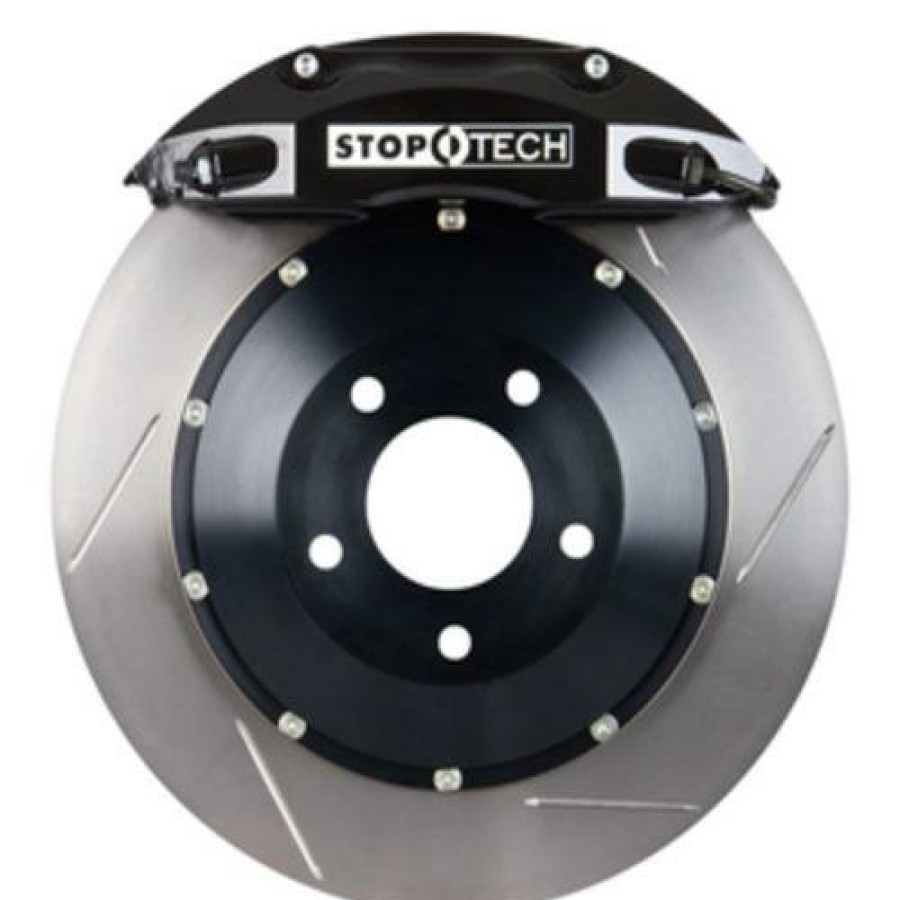 Brakes COBB Tuning | Stoptech St-40 Big Brake Kit Front 355Mm Black Slotted Rotors Subaru Sti 2005-2014