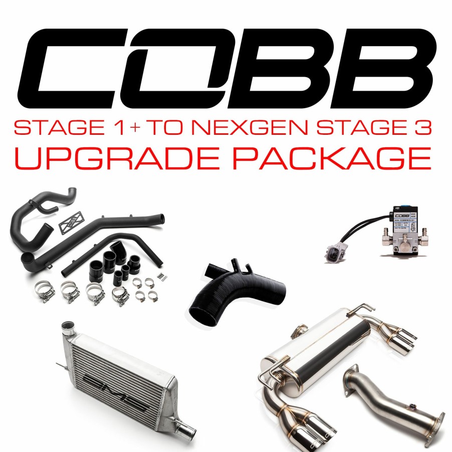 Stage Package COBB Tuning | Mitsubishi Stage 1+ To Nexgen Stage 3 Power Package Upgrade (Quad Tip) Evo X 2008-2015 Stealth Black