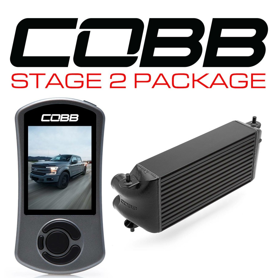 Stage Package COBB Tuning | Ford Stage 2 Power Package Black (Factory Location Intercooler, No Intake) With Tcm F-150 Ecoboost 3.5L 2017-2019